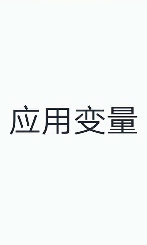 应用变量