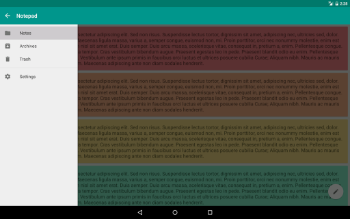 Notepad app