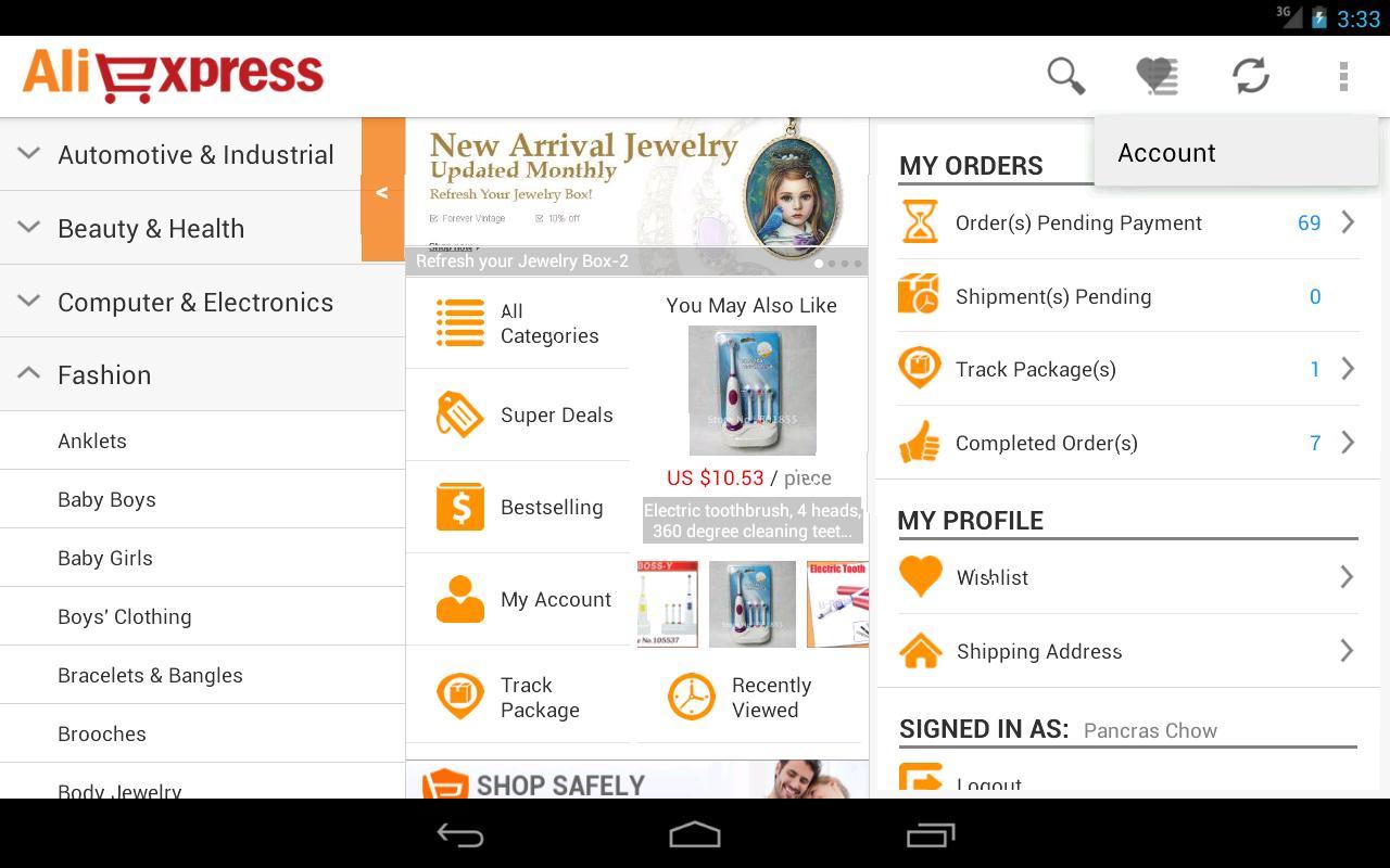 AliExpress app