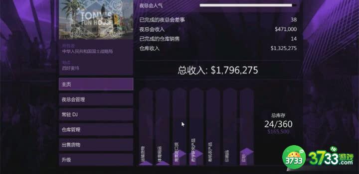 《侠盗猎车手5》夜总会挂机赚钱方法