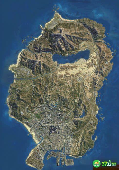 侠盗猎车手5高清地图卫星、公路地图一览