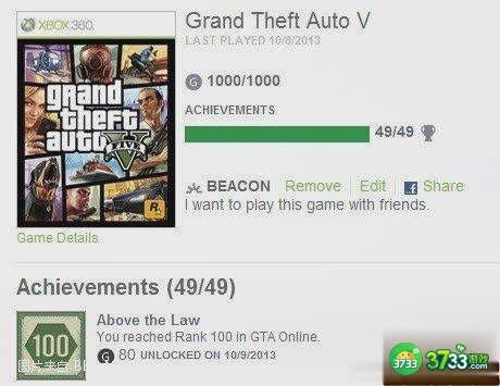 侠盗猎车手5OL版全成就心得