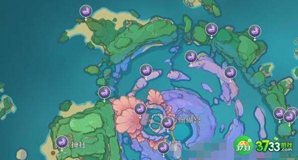 原神海祇岛雷神瞳刷新位置详解