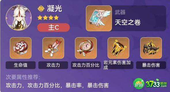 原神凝光云堇配队攻略