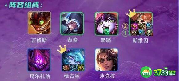 云顶之弈12.1帝国黑魔乌鸦阵容装备搭配