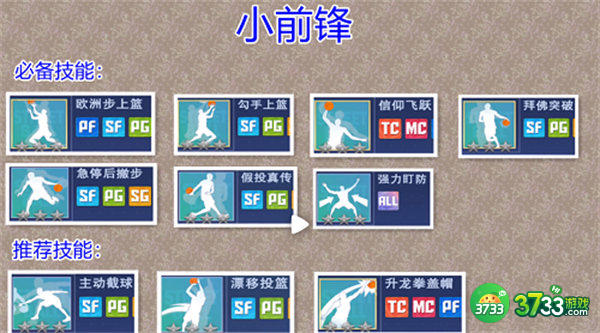 全民大灌篮小前锋技能搭配推荐