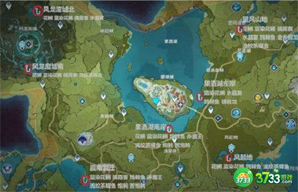 原神蒙德钓鱼点位置大全2022最新