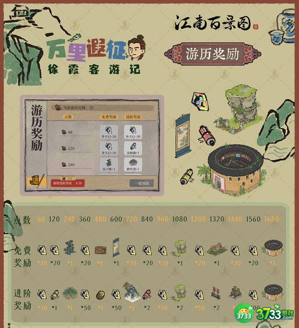 江南百景图徐霞客游记活动玩法攻略