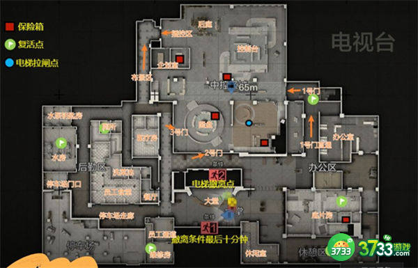 暗区突围电视台钥匙房间一览