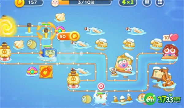 保卫萝卜4阿波尼克号第34关满星通关攻略