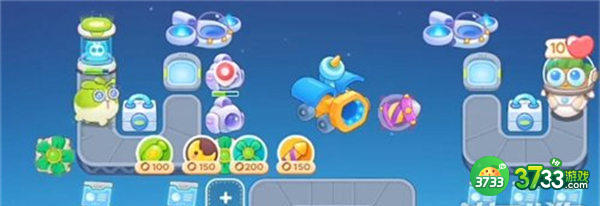 保卫萝卜4太空穿越第43关满星攻略