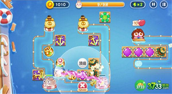 保卫萝卜4阿波尼克号第37关满星通关攻略