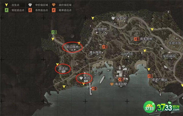 暗区突围山谷资源分布一览