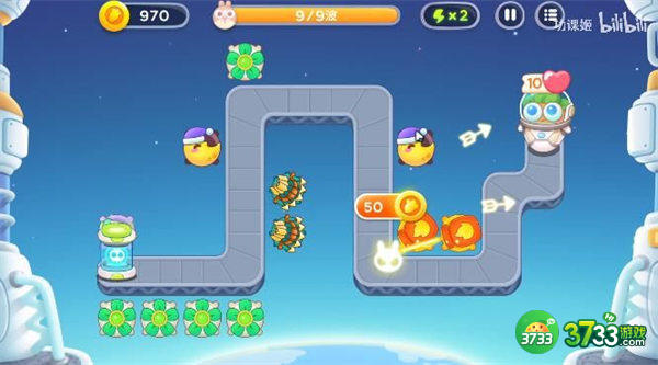 保卫萝卜4太空穿越第41关通关攻略