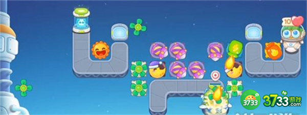 保卫萝卜4太空穿越第43关满星攻略