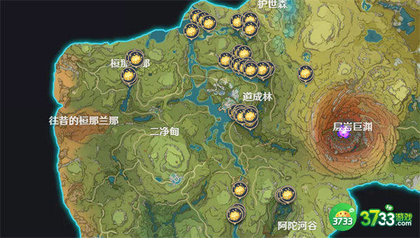 原神月莲分布位置一览