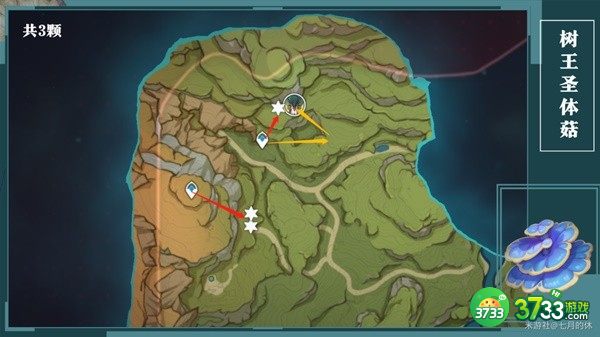 原神树王圣体菇采集路线一览