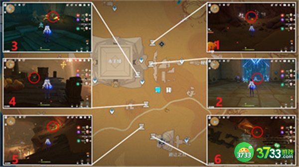 原神3.1沙漠地图圣章石全收集攻略