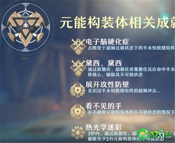 原神3.1元能构装体全成就达成攻略