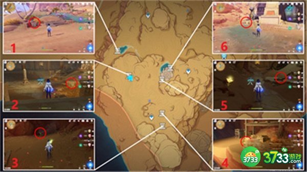 原神3.1沙漠地图圣章石全收集攻略