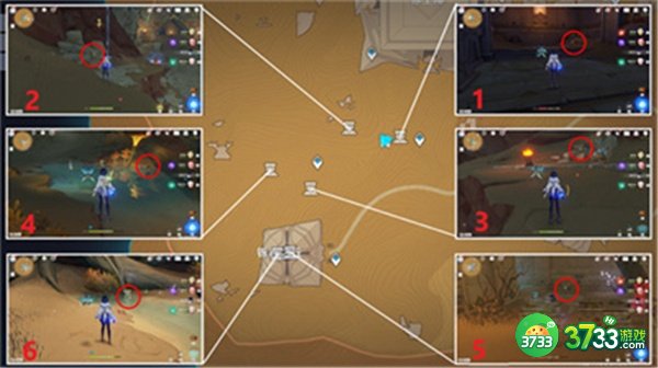 原神3.1沙漠地图圣章石全收集攻略