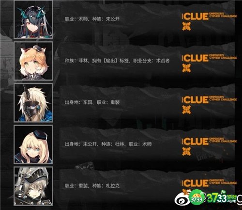 明日方舟大帝的挑战答案大全