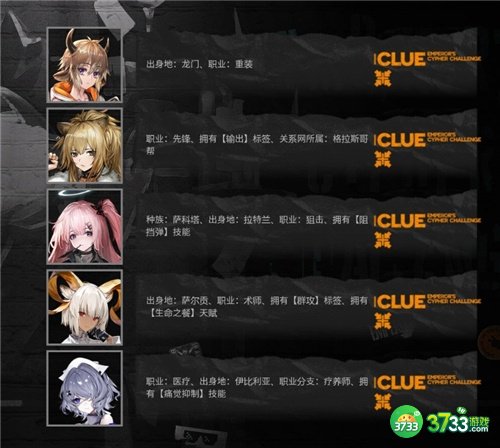 明日方舟大帝的挑战答案大全