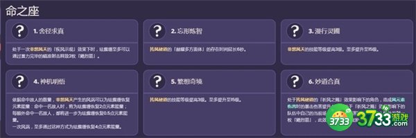 原神3.3珐露珊命之座效果一览