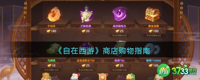 自在西游商店购物指南-商店买什么好