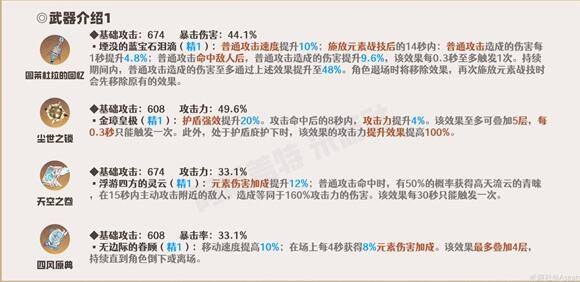 原神流浪者3.3武器选择详解