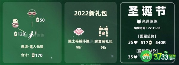 光遇圣诞节先祖兑换物一览2022