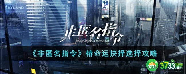 非匿名指令椿命运抉择怎么选择-非匿名指令椿命运抉择选择攻略
