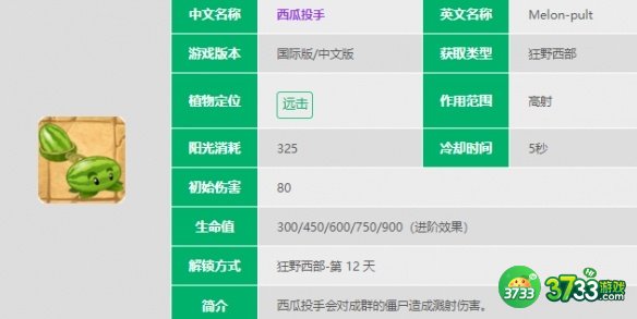 植物大战僵尸2西瓜投手怎么样-植物大战僵尸2西瓜投手介绍