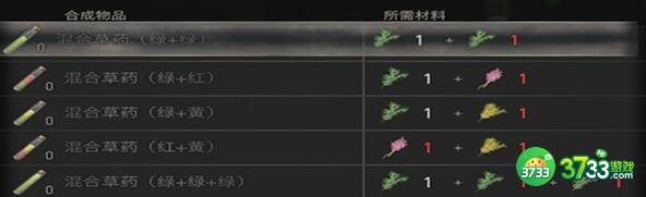 生化危机4重制版物品合成配方一览