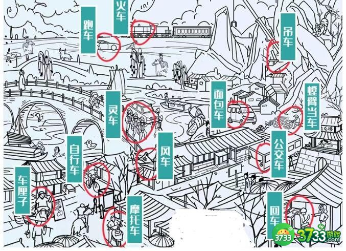 图文世界找出12个车怎么过-通关攻略抖音