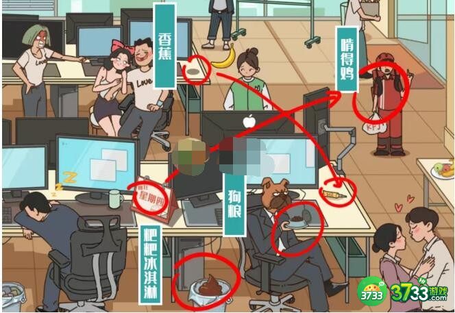 图文世界办公室食物怎么过-办公室食物关攻略抖音