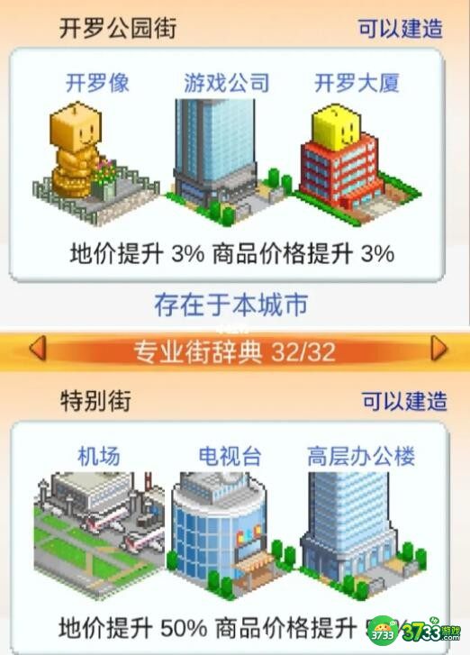 都市大亨物语专业街怎么解锁-专业街图鉴解锁条件大全