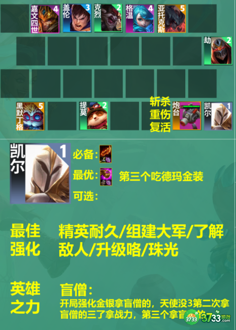 云顶之弈手游S9凯尔主C阵容怎么搭配-S9凯尔主C阵容推荐