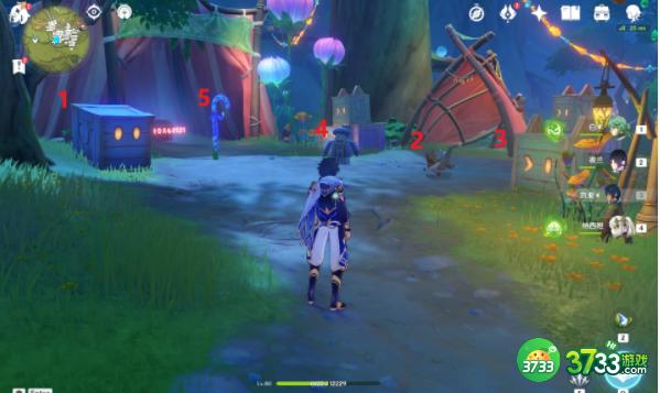 原神所有隐众游园北礼券位置在哪里-所有隐众游园北礼券位置分布图分享