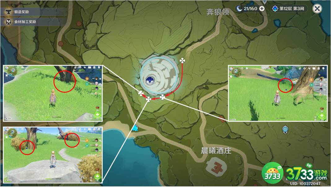 原神钩钩果在哪采集-3.8钩钩果收集路线