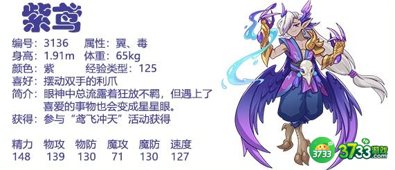 洛克王国紫鸢怎么样-紫鸢介绍