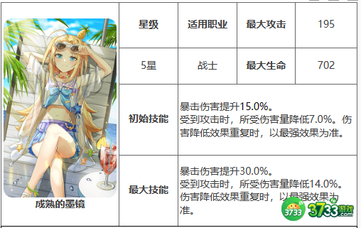 第七史诗成熟的墨镜有什么用-神器成熟的墨镜效果介绍