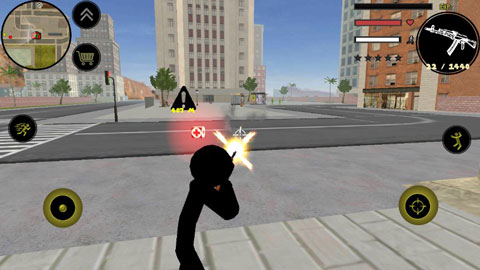 火柴人绳索英雄无广告版游戏截图1