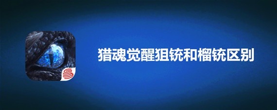 猎魂觉醒狙铳和榴铳区别是什么