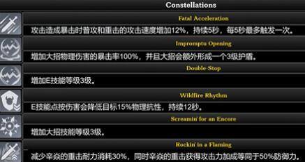 原神辛焱抽到几命能用