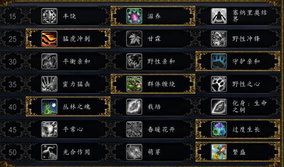 魔兽世界9.0奶德天赋怎么加-奶德天赋加点攻略