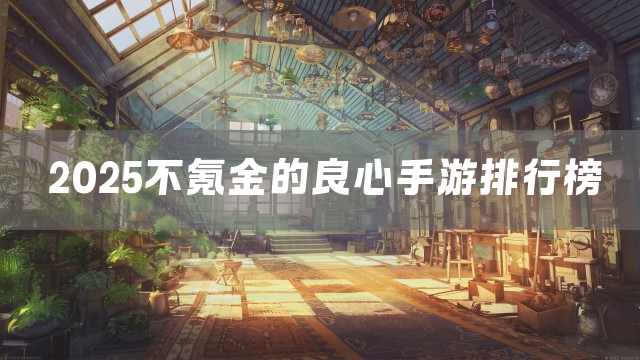 2025不氪金的良心手游排行榜