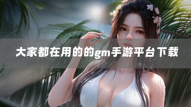 大家都在用的的gm手游平台下载