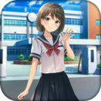 高中动漫女孩3D