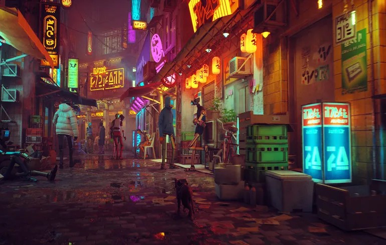 赛博猫迷失（云游戏）游戏截图1